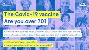 To bring this pandemic to an end. Over 70 And Not Had Your Covid 19 Vaccine Contact The Nhs Now To Book Dudley Ccg