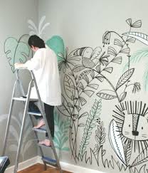 Mamaeachei Allegre Pareti Dipinte A Mano Per Decorare Il Muro Di Stanze Di Murais De Parede Decoracao Ideias De Decoracao