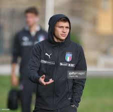 Calciatore fc internazionale milano e nazionale italiana maggiore. Nicolo Barella Of Italy Looks On Before Training Session At Centro That Look Photo Italy