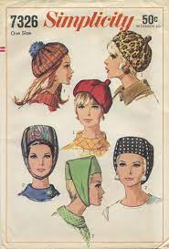 Vintage Hat Sewing Pattern Simplicity 7326 Year 1967 One Size Hat Patterns To Sew Vintage Sewing Patterns Sewing Patterns