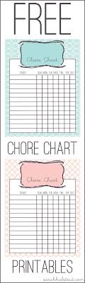 Chore Chart Free Printable Chore Chart Kids Printable
