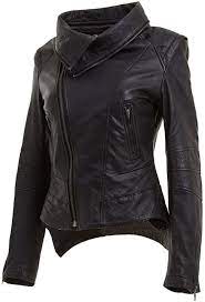 Price 179 99 Infinity Ladies Black Short Retro Removable Collar Leather Biker Jacket At Amazon Women 39 S C Leather Jacket Womens Black Shorts Stylish Jackets
