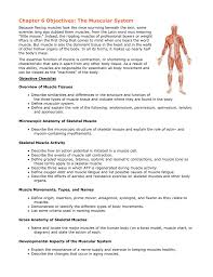 The muscular system is responsible for the movement of the human body. Chapter 6 Objectives The Muscular System