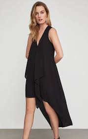 Tara Cascade Ruffle Dress Ruffle Dress Dresses Bcbgmaxazria Dresses