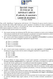 Speciale Asaps Tutto Su Il Sovraccarico Il Calcolo Le Sanzioni E I Punti Da Decurtare Di Franco Medri Pdf Free Download