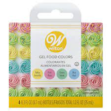 Ribbon cutting service (after being cut are no. Pastel Gel Food Color Set 4 Count Wilton