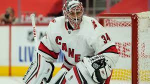 Hurricanes goaltender petr mrazek blocks a shot by the kings' jeff carter during the second period of tuesday's game at staples center. Carolina Hurricanes Goalie Petr Mrazek Starts Against Dallas Raleigh News Observer