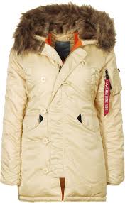 Alpha Industries N3b Vf 59 W Parka Beige