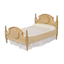Whether you have hardwood floors or carpet, rugs are great for softening a room while adding a dash of color or pattern. Inusitus Dolls House Queen Bed Vintage Wooden Design Bedroom Miniatures Dolls House Accessories 1 Scale Light Brown Buy Online In Cayman Islands At Cayman Desertcart Com Productid 90767676