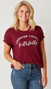 Conversation Tees The Light Blonde Forever Yours Faithfully T Shirt Buckle T Shirts For Women Light Blonde Graphic Tee Shirts