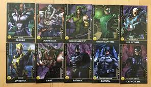 Lot Of 10 Injustice Gods Among Us Arcade Regular Cards Series 2 Injustice Cards God
