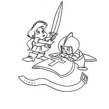 You might also be interested in coloring pages from church category. Two Kids Playing With Armor Of God Coloring Page Coloring Sun