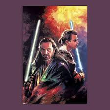 An Unexpected Offer Threatens The Bond Between Qui Gon Jinn And Obi Wan Kenobi As The Two Jedi Navigate A Dan Star Wars Obi Wan Star Wars Art Star Wars Fan Art