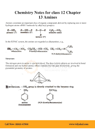 Rbse class 12 notes in hindi & english medium. Organic Compounds Containing Nitrogen Class 12 Notes Vidyakul