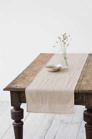 Linen Table Runner Various Colors Available Handmade Stone Etsy Linen Table Runner Table Linens Table Cloth