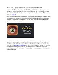 Is showboxappdownloads.com a safe website? Tool Hip Showbox Apk Download Page 1 Created With Publitas Com