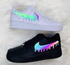 Drippy Custom Air Force 1s In 2020 White Nike Shoes Nike Air Shoes Hype Shoes