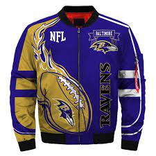 Baltimore Ravens Bomber Jacket Fashion Winter Coat Gift For Men Jack Sport Shop Team Jackets Bomber Jacket Cheap Bomber Jacket Fashion