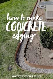 Whether you want to add curb appeal or enhance your backyard, lawn edging: Landscaping Ideas For Backyard On A Hill Outdoor Landscaping Sketch Desertlandscapin Concrete Landscape Edging Concrete Garden Edging Landscape Edging Diy