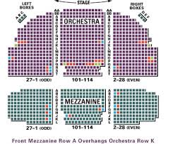 Broadhurst Theatre Seating Chart Row Seat Numbers