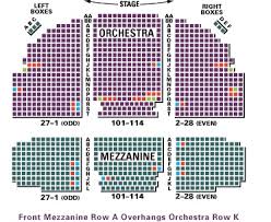 broadhurst theatre seating chart row seat numbers