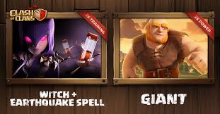 Essentially if you're thinking of a strategy that involves giants you should be using pekkas instead. Clash Of Clans Witch Slap And Titanic Strength Events Facebook