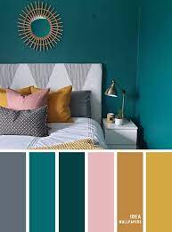 Combinacao De Cores E Moods Na Decoracao Meuestilodecor Quarto Colorido Esquemas De Cores Para Um Quarto Quarto De Ouro
