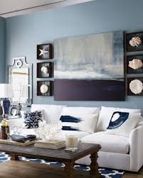Navy White Pillows Beach Theme Living Room Beach Living Room Home