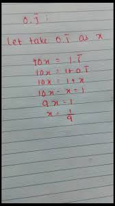 Percentages, fractions, and decimal values. How To Convert 0 11111 Recuring Decimal Into Fraction Maths Number Systems 3176475 Meritnation Com