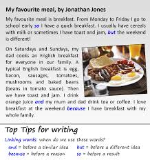 The most important meal of the week is the sunday dinner, which is usually eaten at i p.m. My Favourite Meal Learnenglish Teens British Council