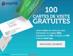 Cartes De Visite Gratuites Pour Votre Auto Entreprise - Ooprint