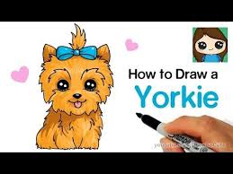 3 How To Draw A Yorkie Easy Jojo Siwa S Bowbow Youtube Kawaii Girl Drawings Kawaii Drawings Cute Dog Drawing