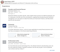 The most recognized credential in the industry is the certified financial planner (cfp) designation offered by the certified financial planner board of standards. Linkedin For Financial Advisors 5 Steps To A Great Profile Twenty Over Ten