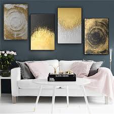 Create a relaxing and positive atmosphere by incorporating natural sunlight into your living. Abstract Golden Circles Modern Contemporary Posters And Prints Canvas Painting Scandinavian Art Wall Picture For Living Room Painting Calligraphy Aliexpress