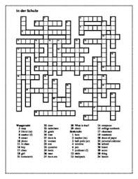 They're equally good for kids learning how to spell, for adults wanting to stimulate their mind, or for senior citizens looking to keep their minds sharp. Crossword Puzzle Uses English For The Clues And German For The Answers Vocabulary Is Common School Objects Corresponds To M Crossword Crossword Puzzle German