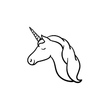 You might also be interested in coloring pages from unicorn category. White Aesthetic Unicorn Unicorn Head Icon Tattoo Sketch Icon