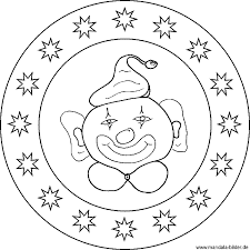 Ausmalbilder clown malvorlagen kostenlos zum ausdrucken. Mandala Vorlage Clown Malvorlage Geburtstag