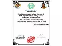 Check here details about top mba colleges in telangana 2021. Fact Check Telangana Ap Have Not Announced 2 Month Holiday For Schools Colleges