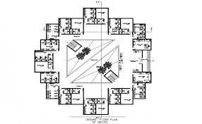 Hostel Building Plan Detail Dwg File Hostels Design Building Plan Hostel