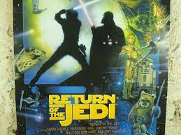 Vintage Movie Poster Star Wars Return Of The Jedi 1983 Luke Etsy Movie Posters Vintage Darth Vader Wall Art Vintage Movies