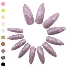 We rounded up the best acrylic nail kits that will have you skipping the salon for good. Amazon Com 24pcs Glitter Lilac Purple Press On Nails Extra Long Fake Nails Art Tips Gel Acrylic Nail Kit Ballerina False Nails Stiletto With Adhesive Tabs For Women Girls Beauty