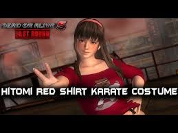 You can unlock all of the game's music, costumes, story mode progress, movies, and more . Dead Or Alive 5 Last Round Hitomi Red Shirt Karate Costume Mod Arcade Mode Hard By