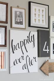 Diy Canvas Script Art Gallery Wall Living Room Diy Wall Art Gallery Wall