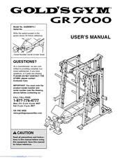 Golds Gym Gr 7000 Ggbe6974 1 User Manual Pdf Download