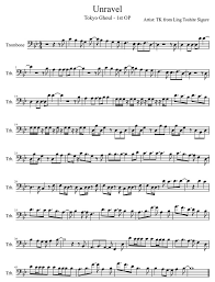 Unravel Tokyo Ghoul Op 1 On Trombone Imgur