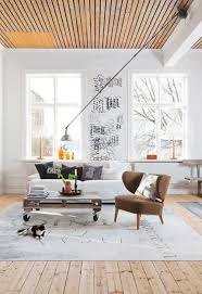 Timber Ceiling And White Rafters With Blonde Timber Floors Interior House Interior Home