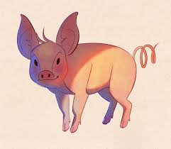 Cute Piggy Animal Art Animal Drawings Cute Art
