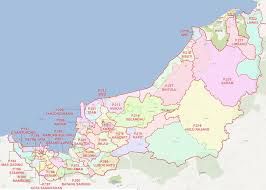 Sarawak map has 31 districts, with each district as an individual shape. Sarawak Electoral Map Generated By Overlaying Official Spr Flickr