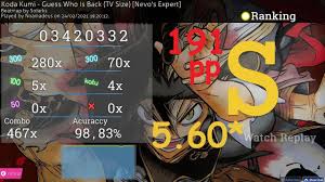 Osu Guess Who Is Back Tv Size Koda Kumi Nevo S Expert 5 60 191pp Youtube Can you get a perfect score? osu guess who is back tv size koda
