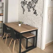 A modern extendable dining table and a matching bench is an ideal place to eat breakfast, lunch or dinner in your garden. Small Modern Kitchen Table Off 61